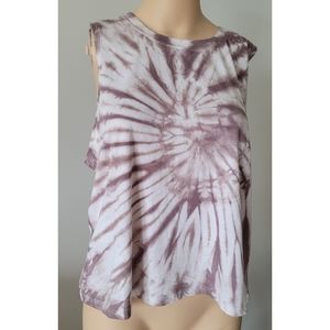 Sage tie-dye medium tank top